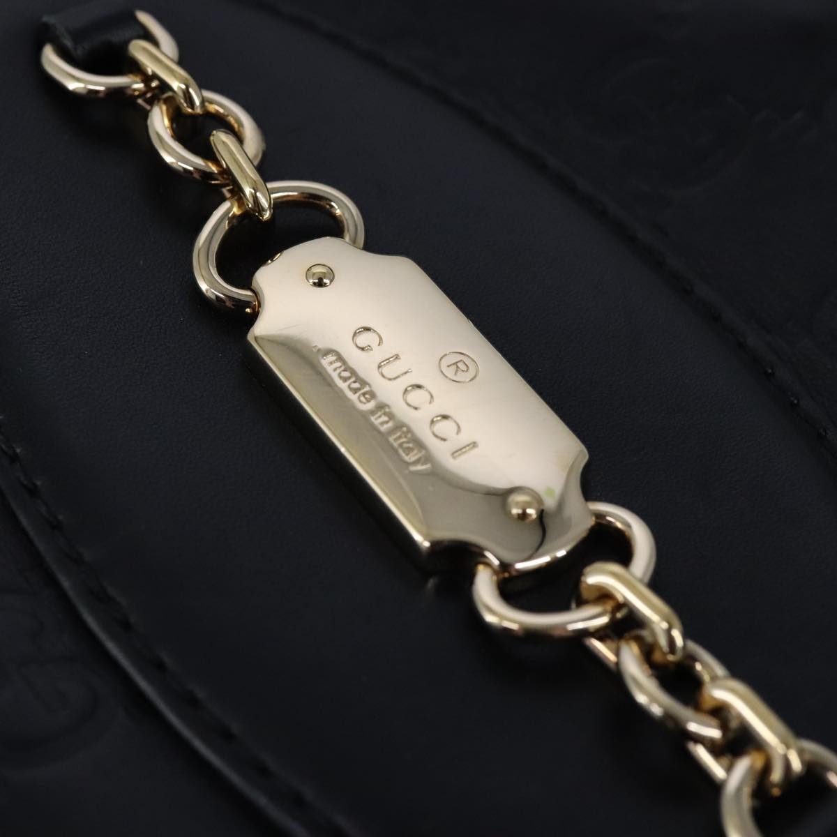 Gucci GG Leather Guccissima Black