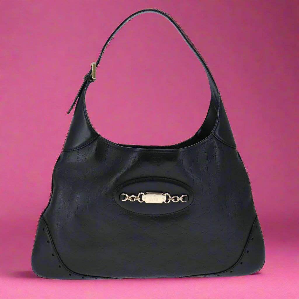 Gucci GG Leather Guccissima Black