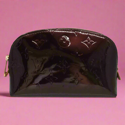 Louis Vuitton Monogram Vernis Cosmetic Pouch Amarante