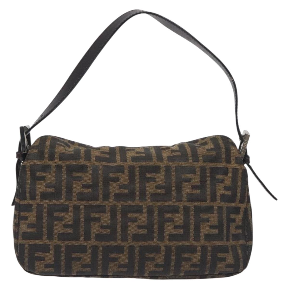 FendiI Zucca Canvas Baguette