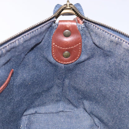 Celine Macadam Denim Shoulder Bag Denim