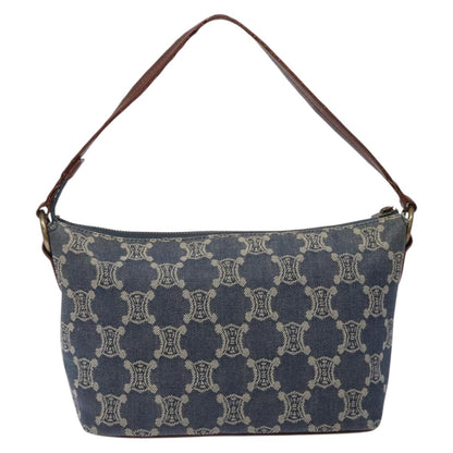 Celine Macadam Denim Shoulder Bag Denim