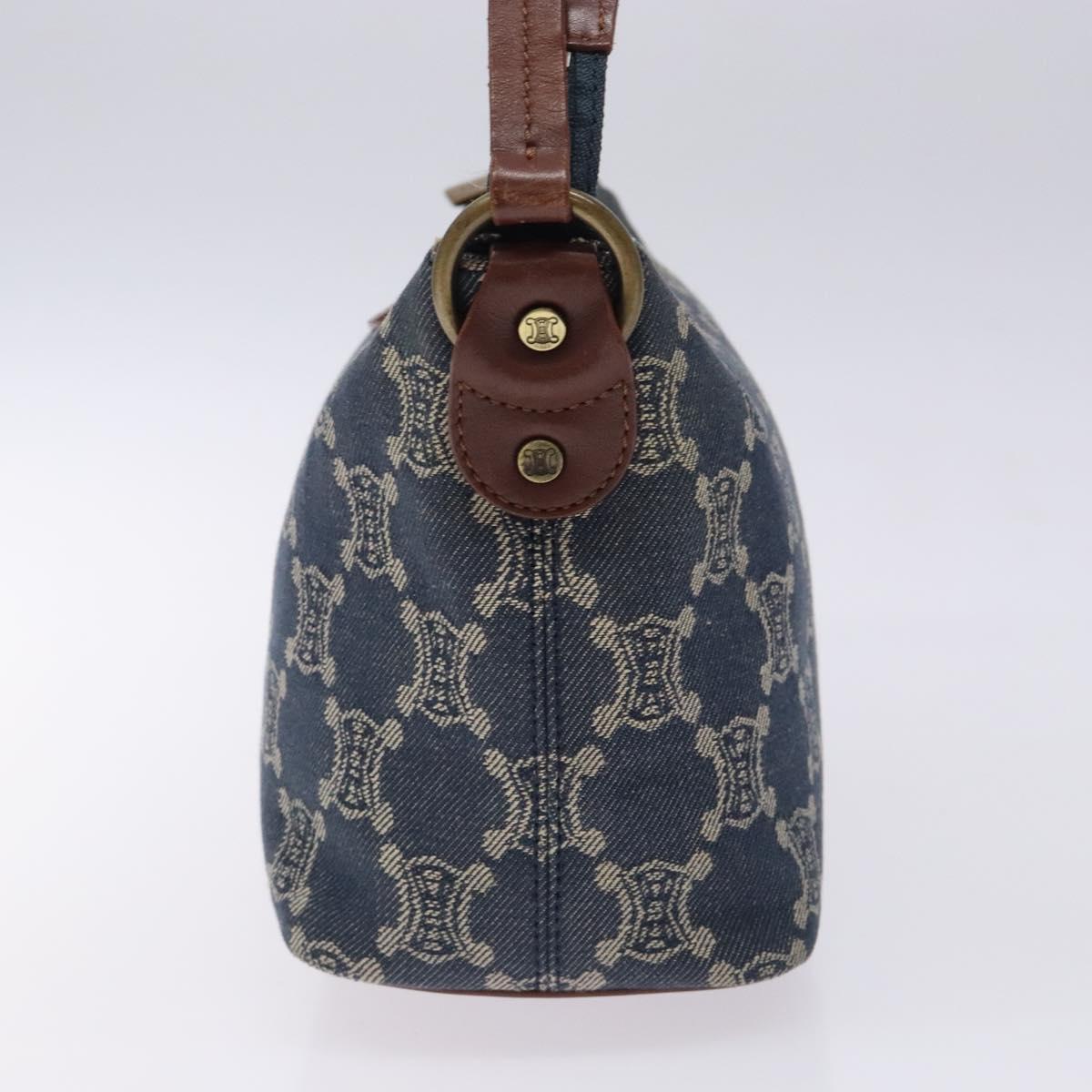 Celine Macadam Denim Shoulder Bag Denim