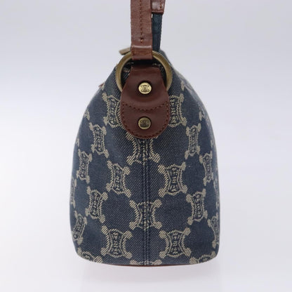 Celine Macadam Denim Shoulder Bag Denim
