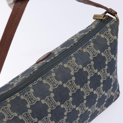 Celine Macadam Denim Shoulder Bag Denim