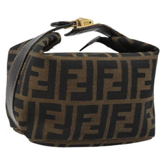 #31 Fendi Zucca Canvas Hand Bag Brown Black