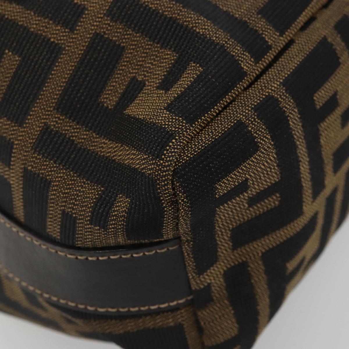 #31 Fendi Zucca Canvas Hand Bag Brown Black