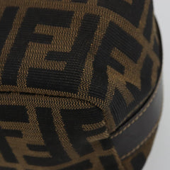 #31 Fendi Zucca Canvas Hand Bag Brown Black
