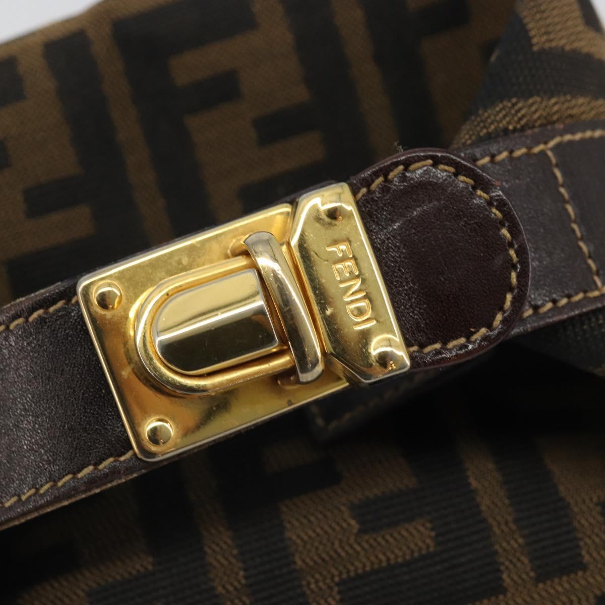 #31 Fendi Zucca Canvas Hand Bag Brown Black