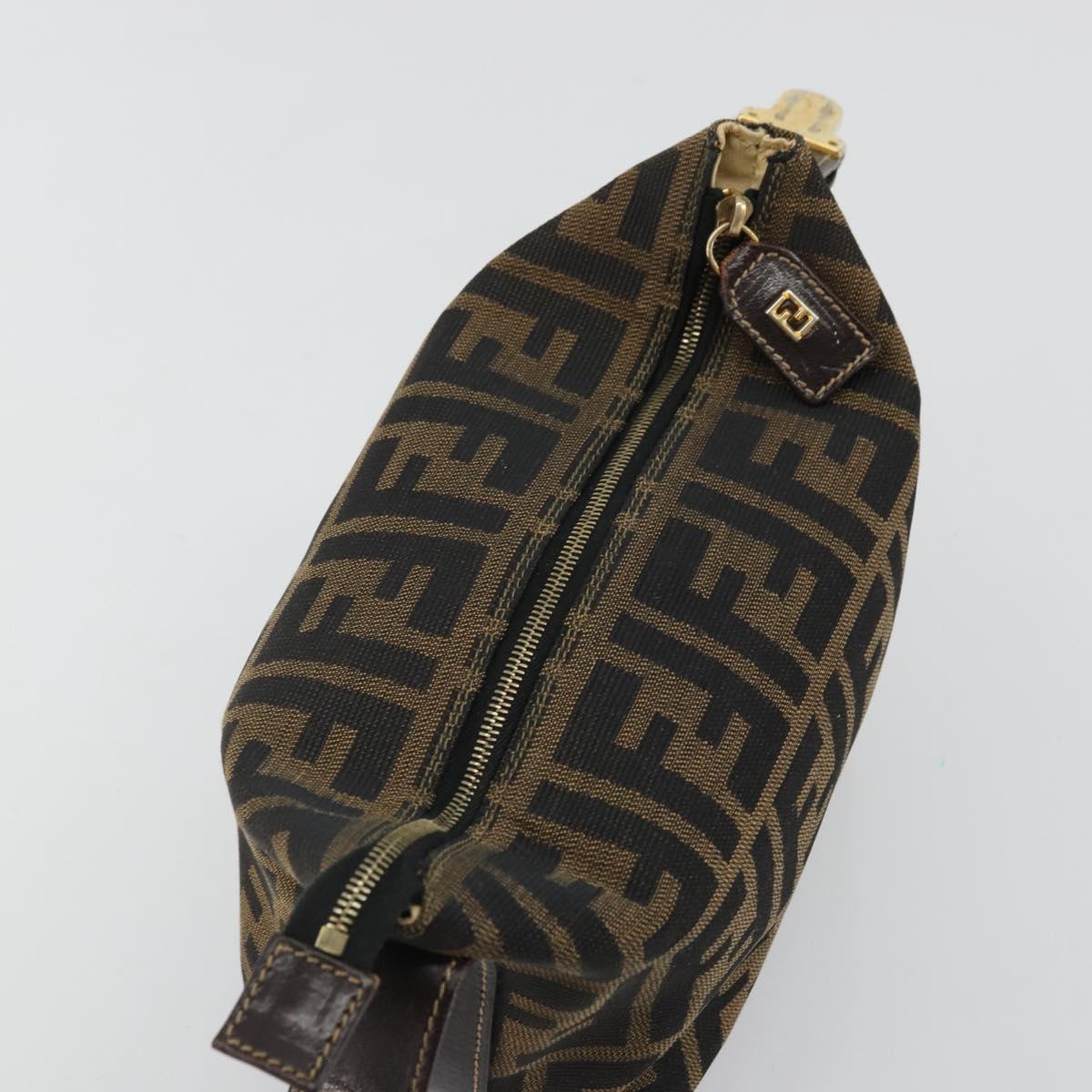 #31 Fendi Zucca Canvas Hand Bag Brown Black