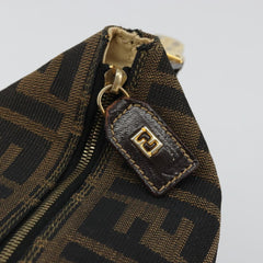 #31 Fendi Zucca Canvas Hand Bag Brown Black