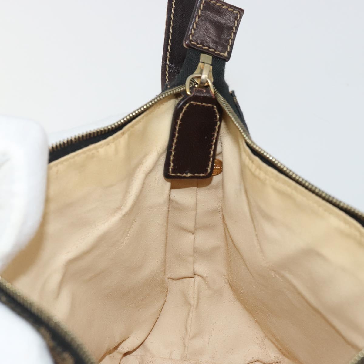 #31 Fendi Zucca Canvas Hand Bag Brown Black