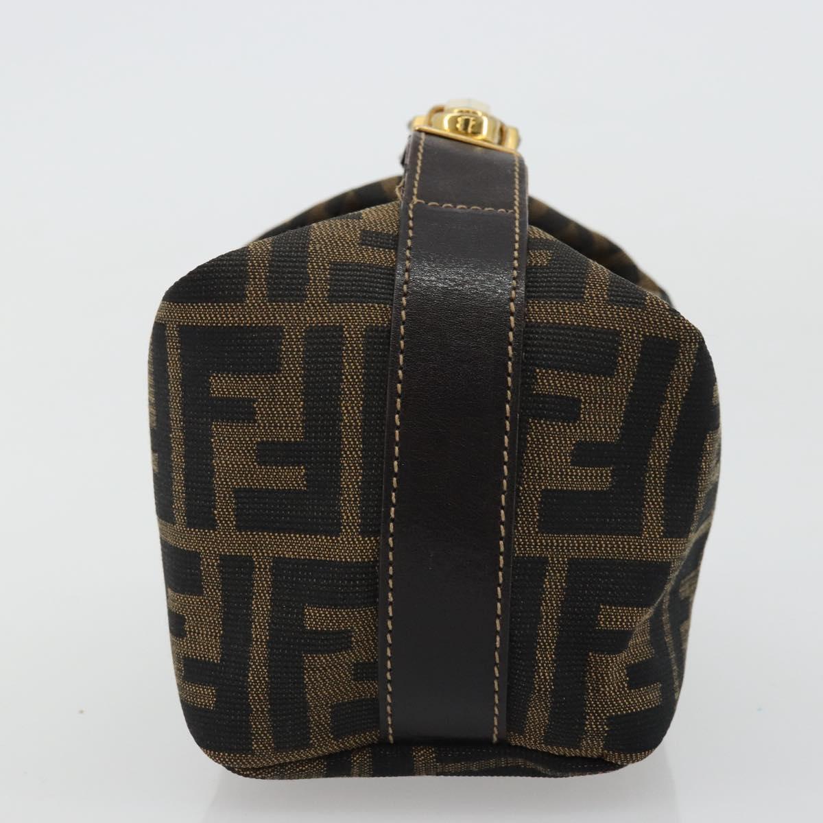 #31 Fendi Zucca Canvas Hand Bag Brown Black