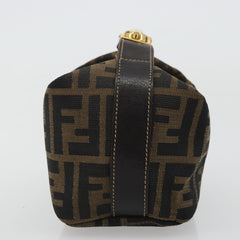 #31 Fendi Zucca Canvas Hand Bag Brown Black