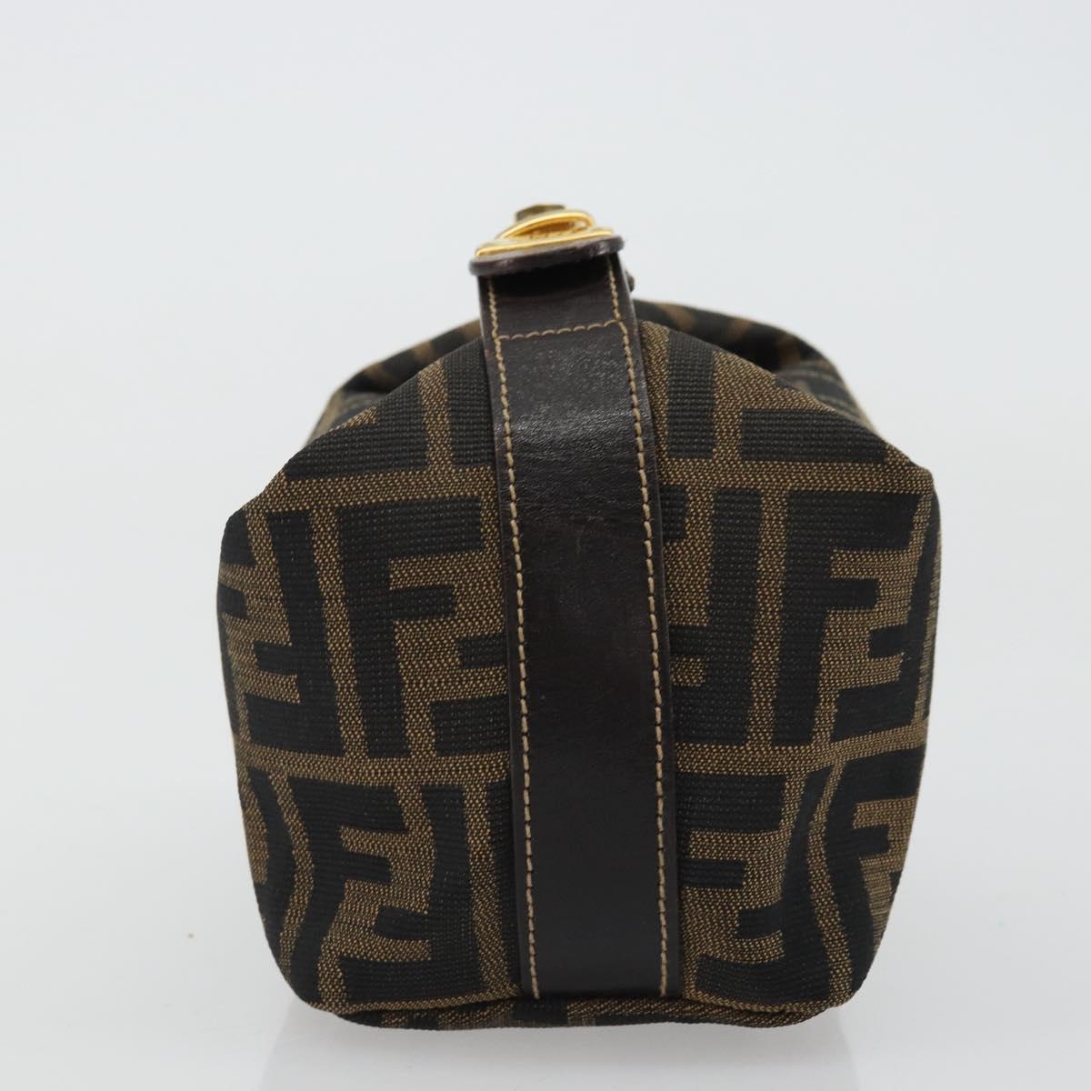 #31 Fendi Zucca Canvas Hand Bag Brown Black