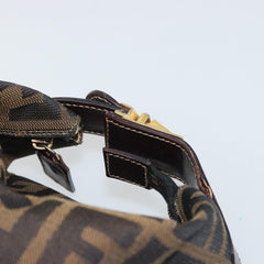 #31 Fendi Zucca Canvas Hand Bag Brown Black