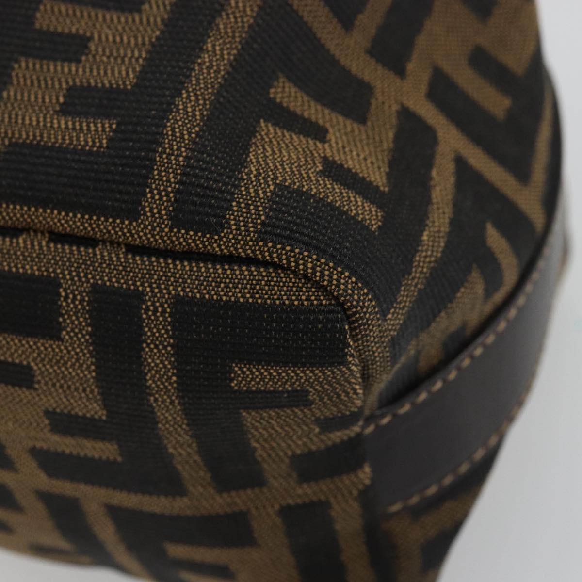 #31 Fendi Zucca Canvas Hand Bag Brown Black