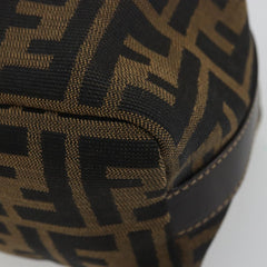 #31 Fendi Zucca Canvas Hand Bag Brown Black