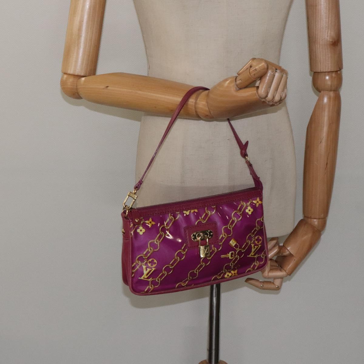 Louis Vuitton Monogram Charm Pochette Fuchsia